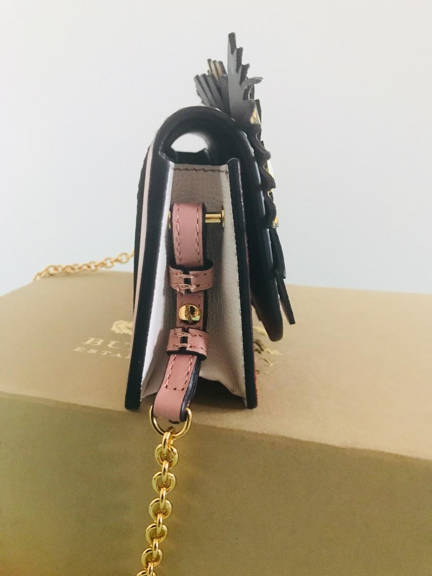Burberry Python & Leather Mini Beast Bag
