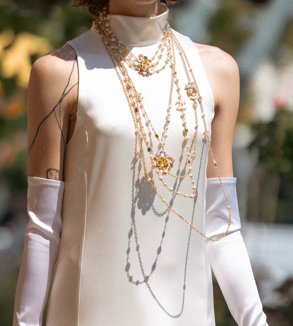 Chanel Resort Cream Silk Gown