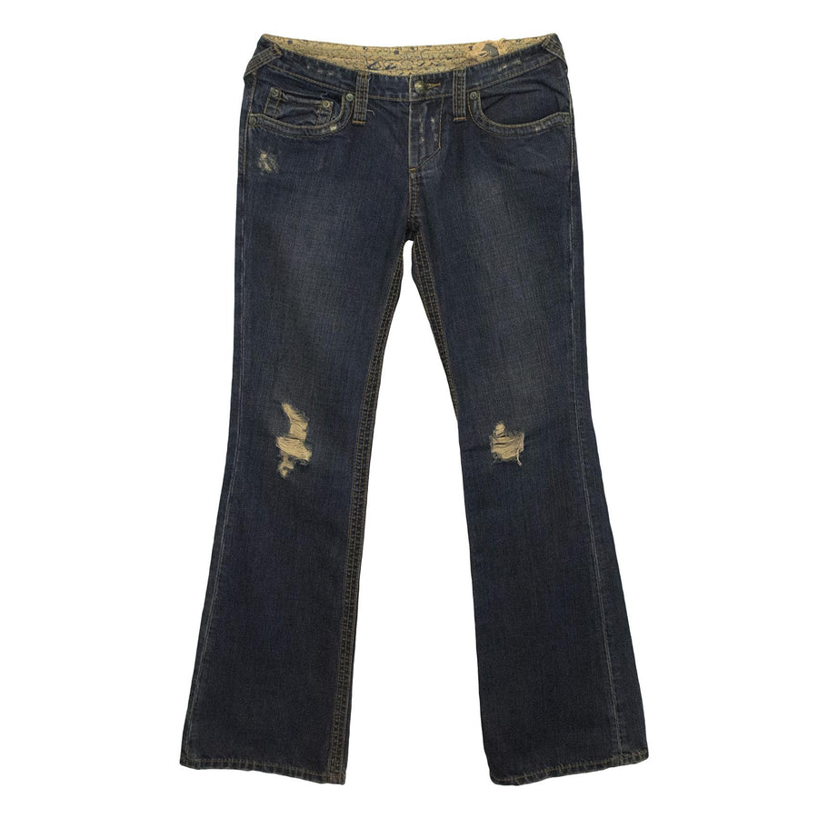 Stitch's Denim Distressed Style Jeans