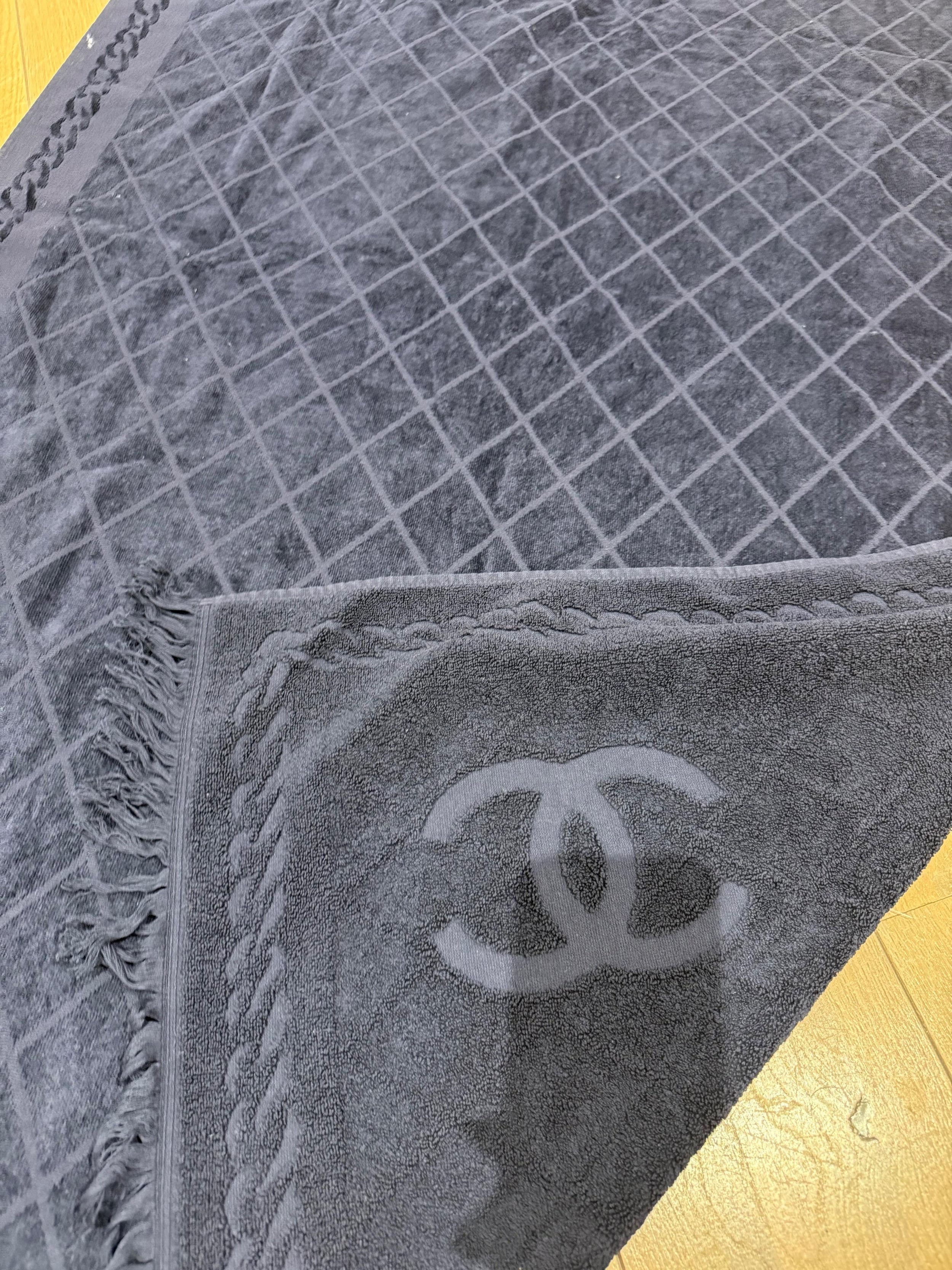 Blue Terry Cotton CC beach Towel