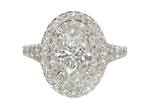 Verde 2ct IGI Certified Lab-grown Oval Cut Diamond Ring