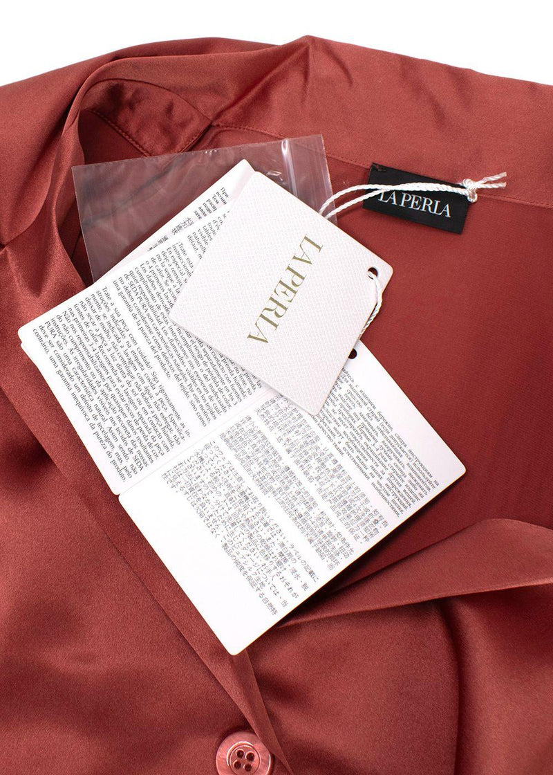 La Perla Rose Silk Long Pyjamas