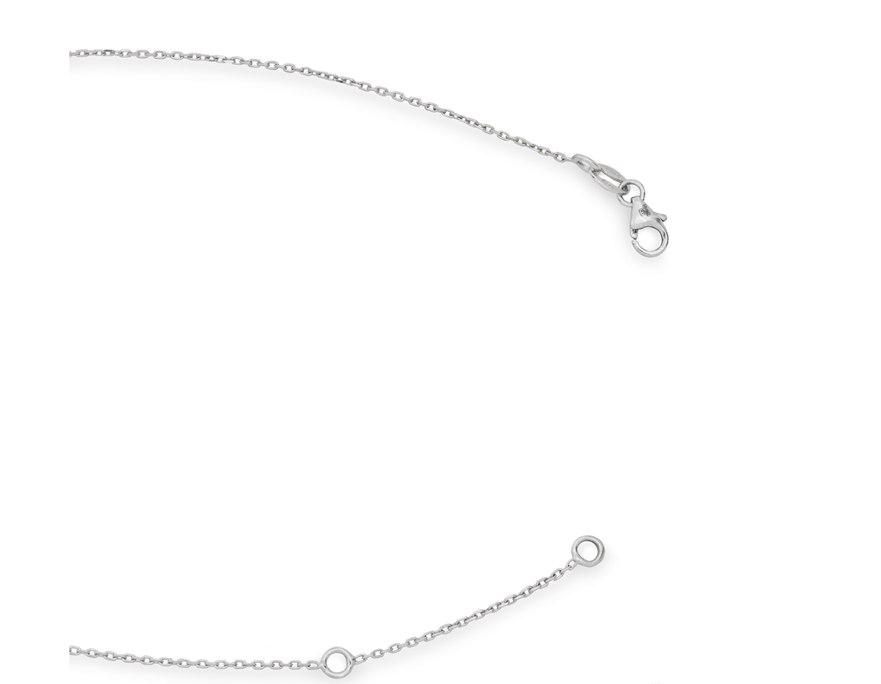 18ct White Gold Diamond Pendant Necklace