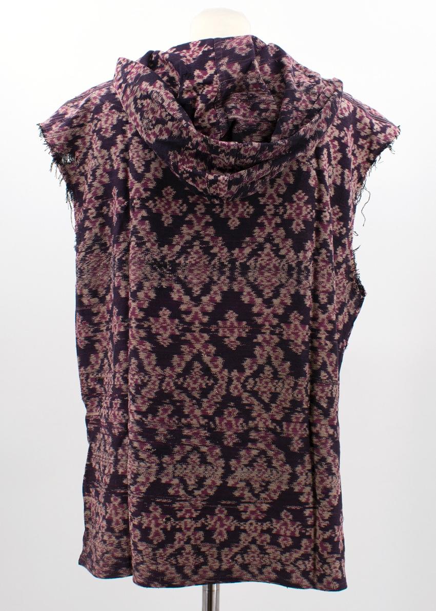 Baja East Cotton Pattern Hooded Top