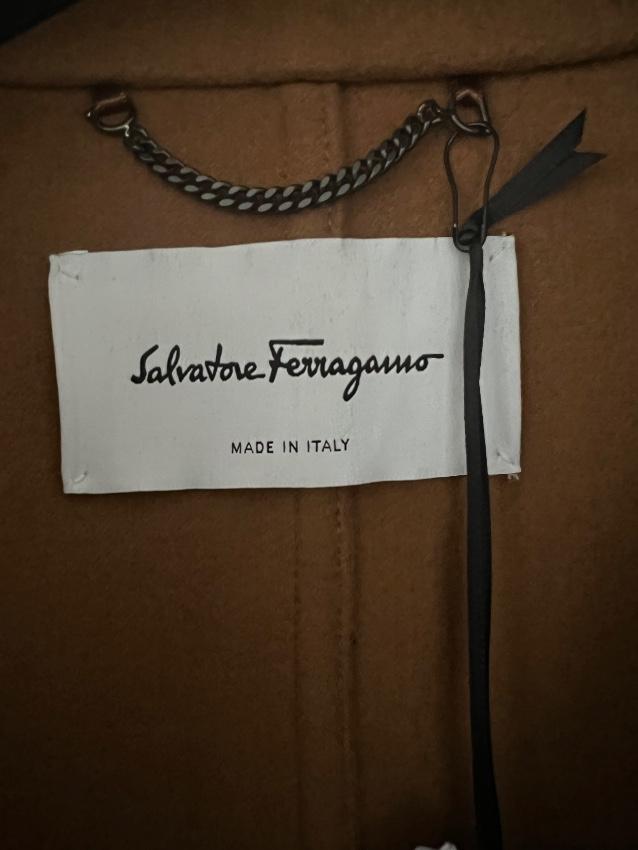 Salvatore Ferragamo cashmere blend buttoned midi coat