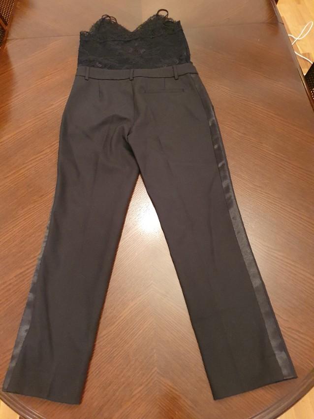 Philosophy di Lorenzo Serafini Black Tailored Lace Detailed Jumpsuit