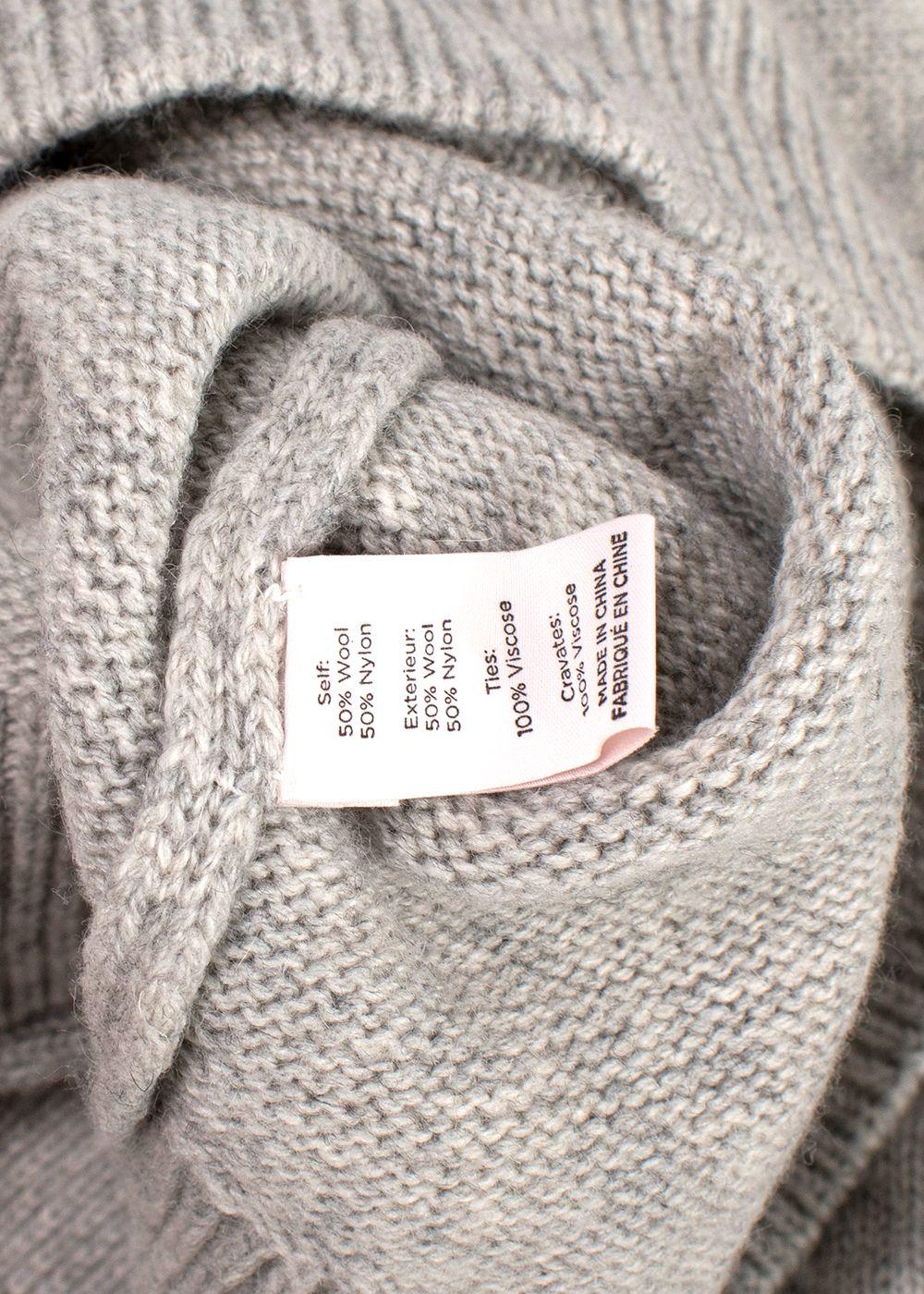 Cinq A Sept Colby Grey Ribbon Cardigan