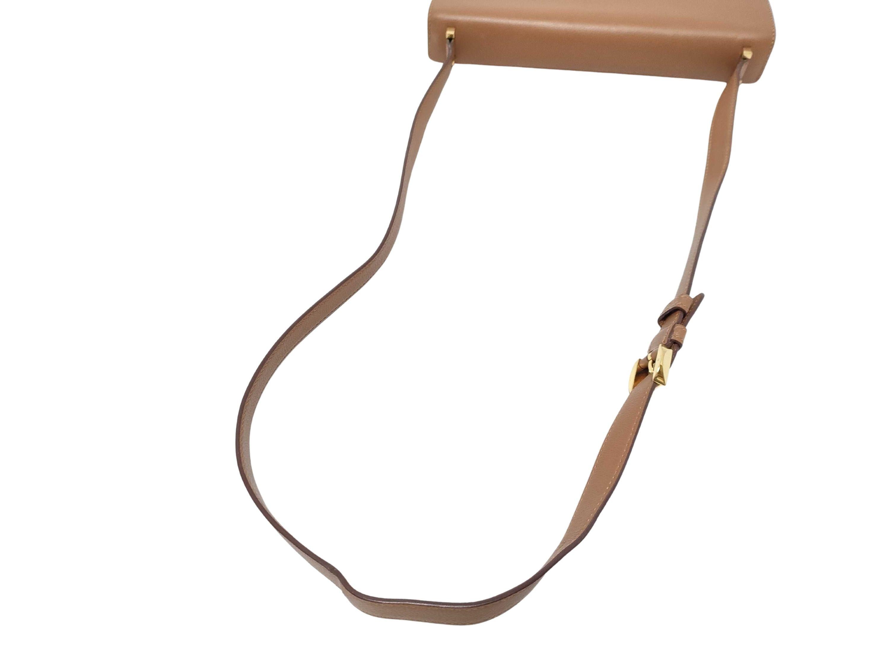Hermes Tan Epsom Leather Shoulder Bag