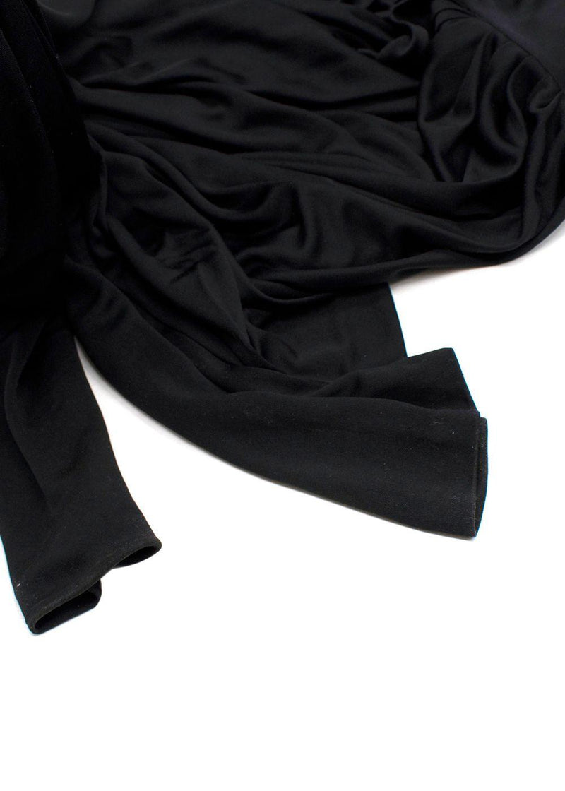 Alexander McQueen Black Silk Blend Harem Pants