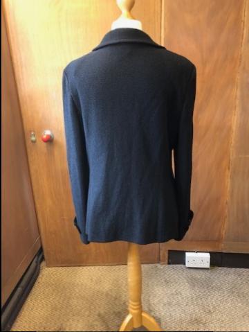 St John Black Wool Coat