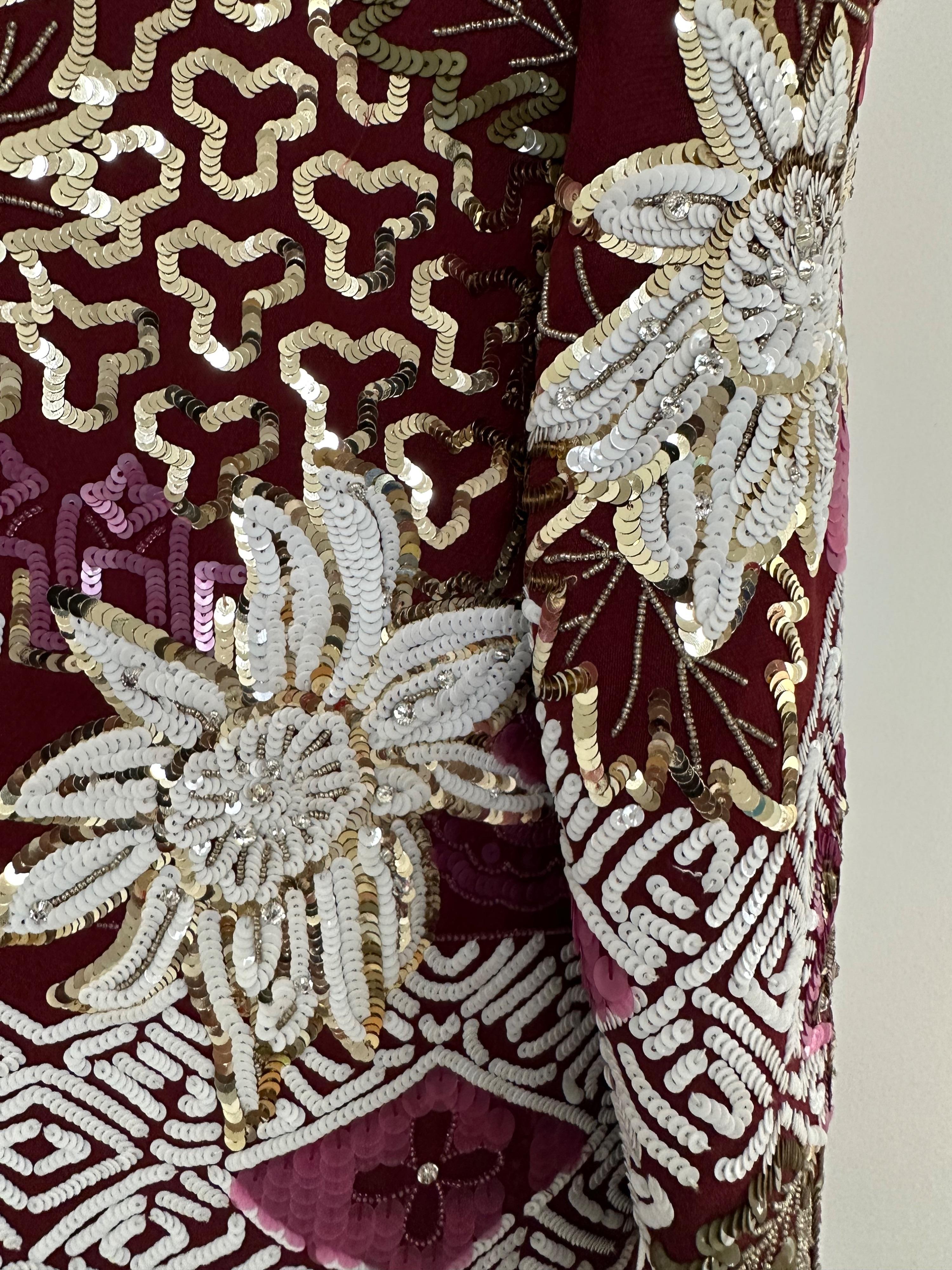 Sequin Embroidered Mini Dress