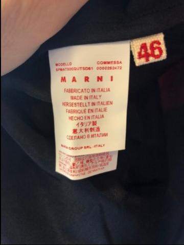 Marni Red & Black Kimono Coat