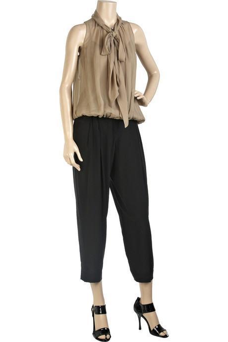 MOSCHINO silk chiffon nude PUSSYBOW