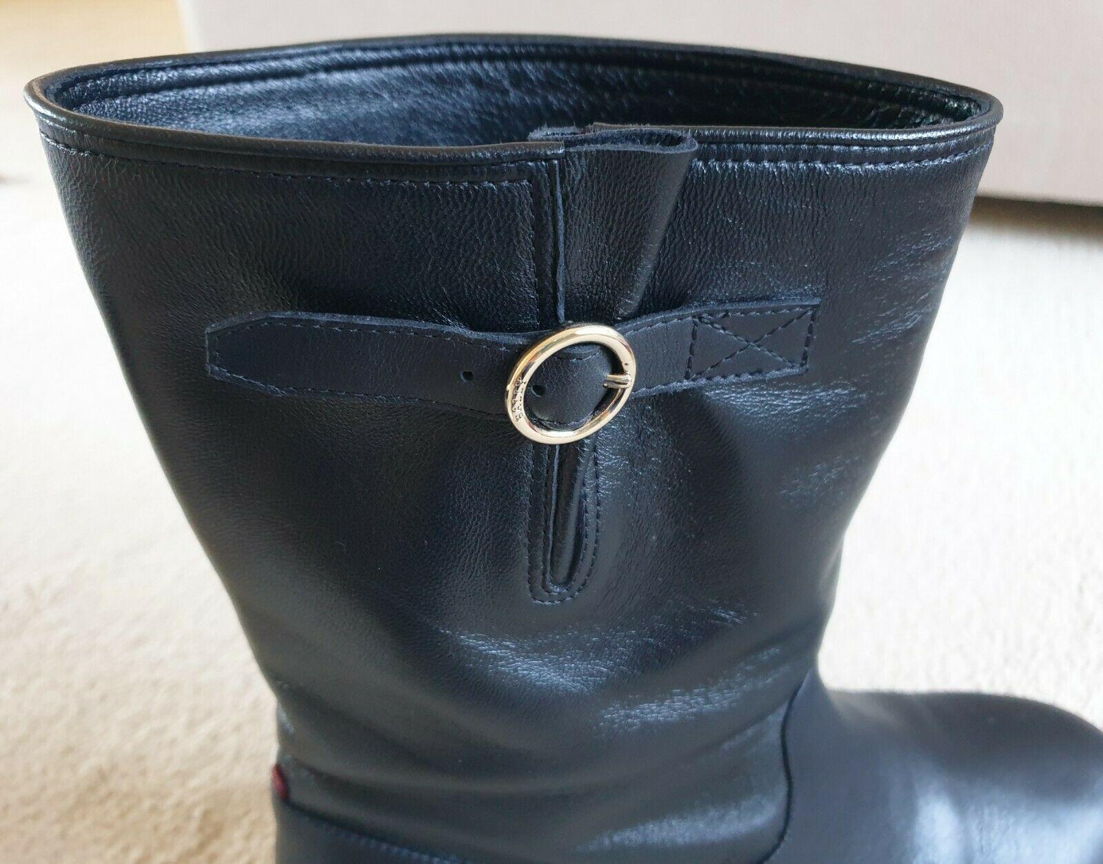 Bally Black Leather Daska Boots