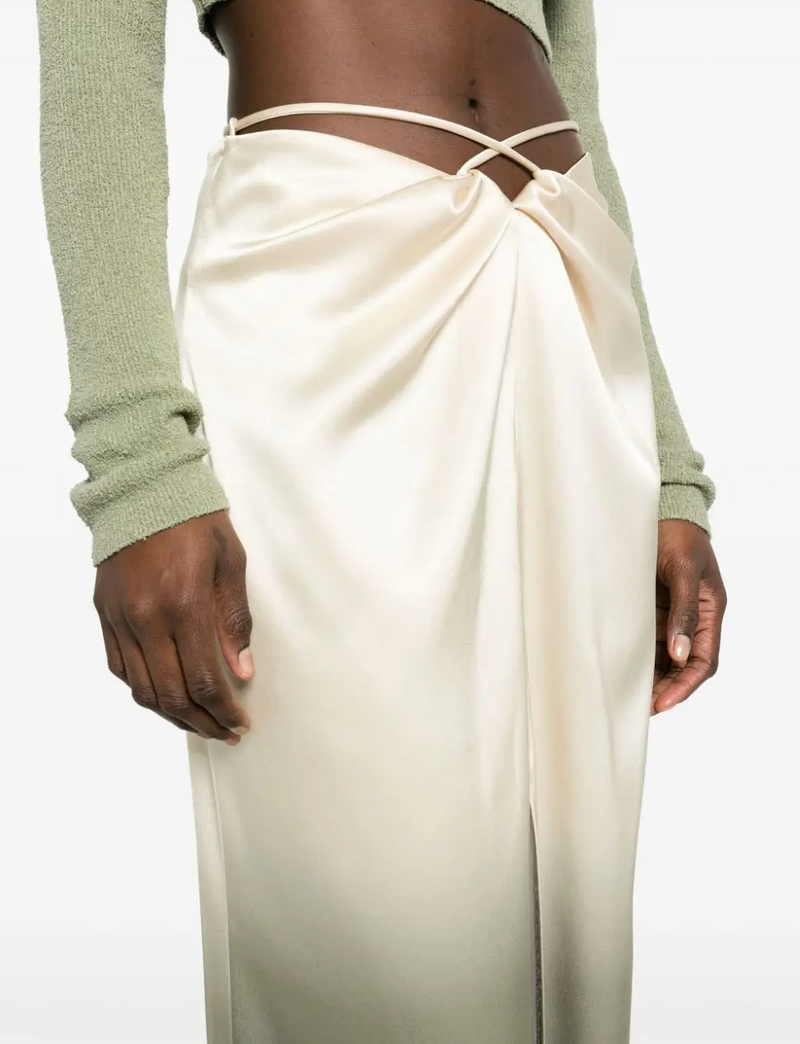 Nanushka  Ombré Satin Maxi Skirt