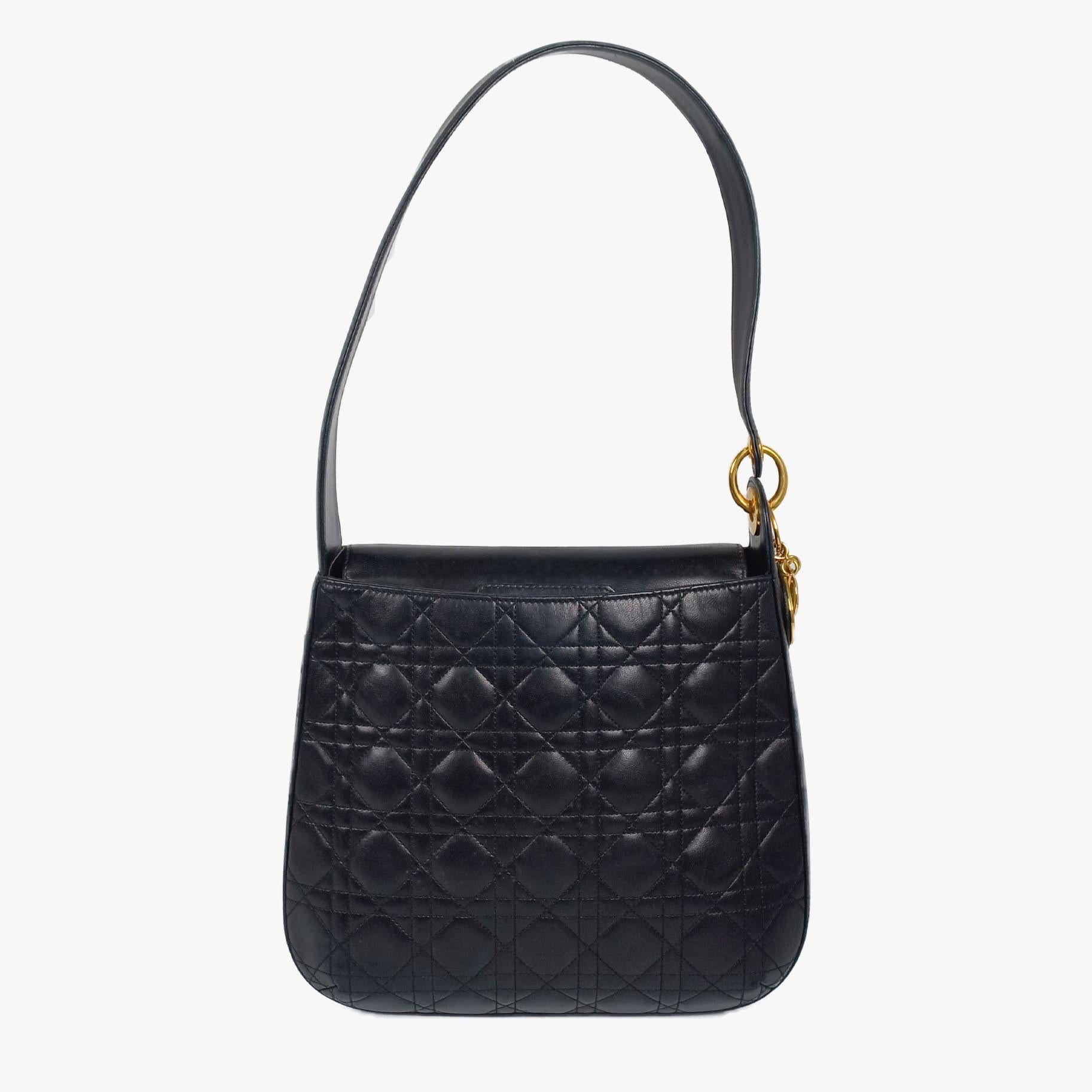 Black Cannage Hobo Bag