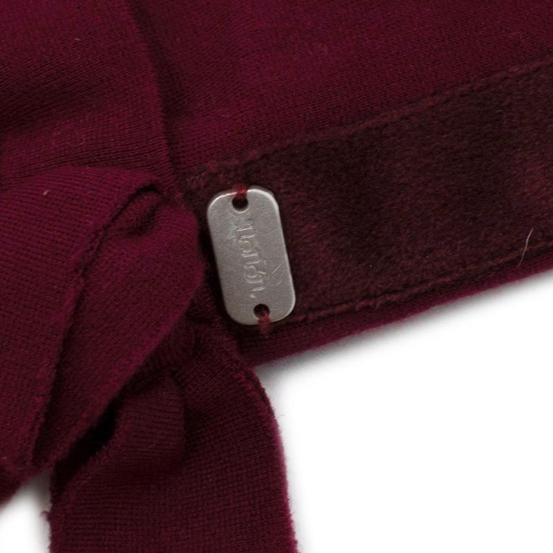 Nanan Burgundy Jersey Trousers with Bows