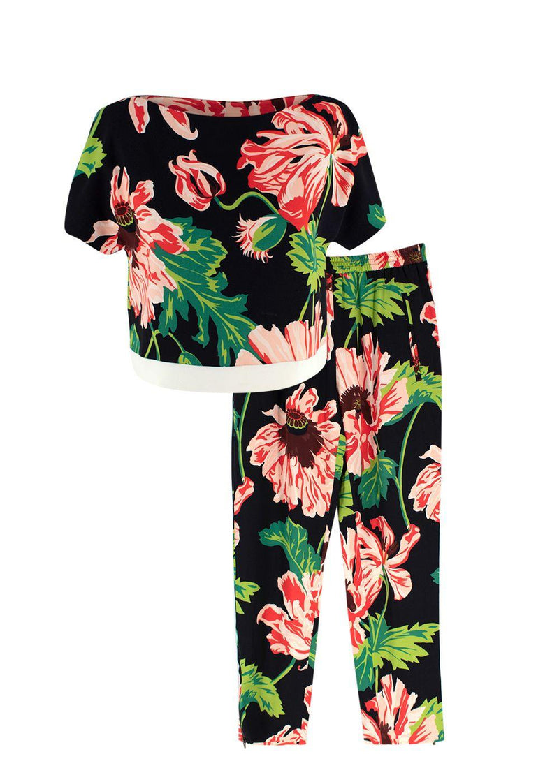 Stella McCartney Floral Blouse and Trouser Suit