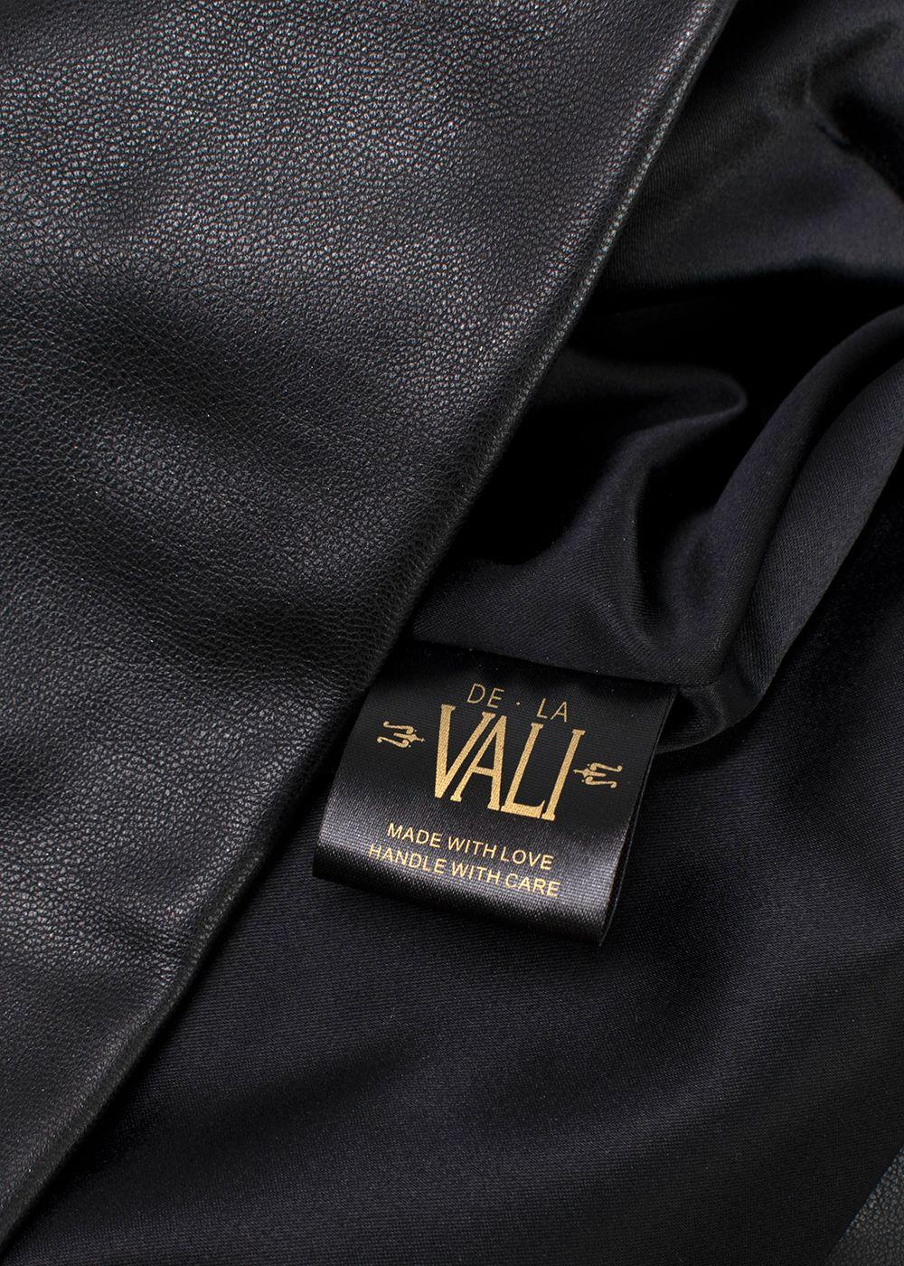 De La Vali Connie Faux Leather Mini Dress