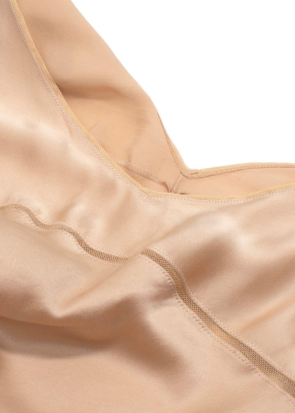 Prada Champagne Silk Slip Dress
