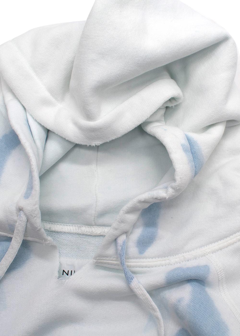Nili Lotan Blue Tie Dye Hoodie and Joggers Tracksuit Set