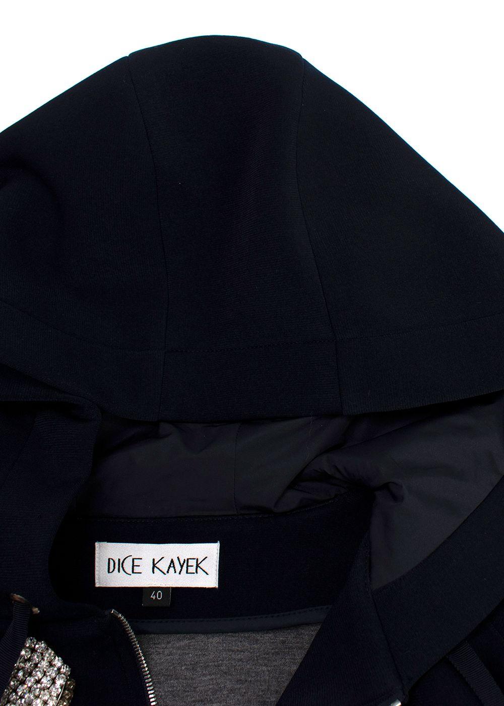 Dice Kayek Crystal Bow Embellished Puff Sleeve Jacket