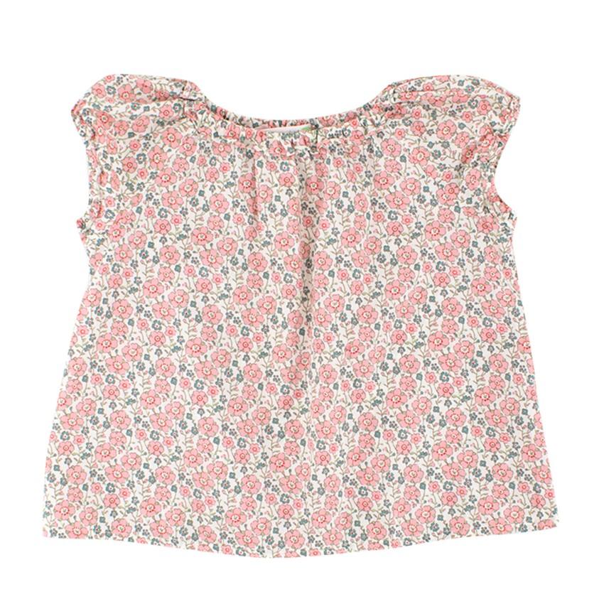 Bonpoint Girls Floral-print Cotton Dress