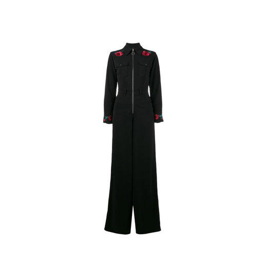 Adam Selman Floral Embroidered Jumpsuit