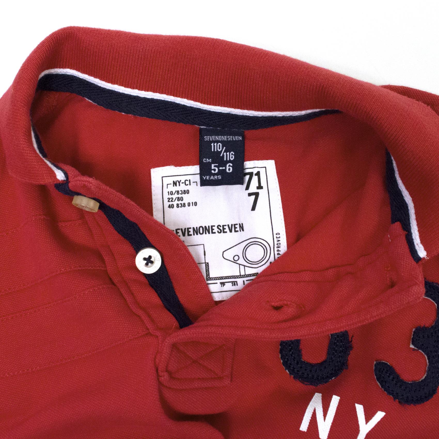 SevenOneSeven Red Jacket and Applique Polo Shirt