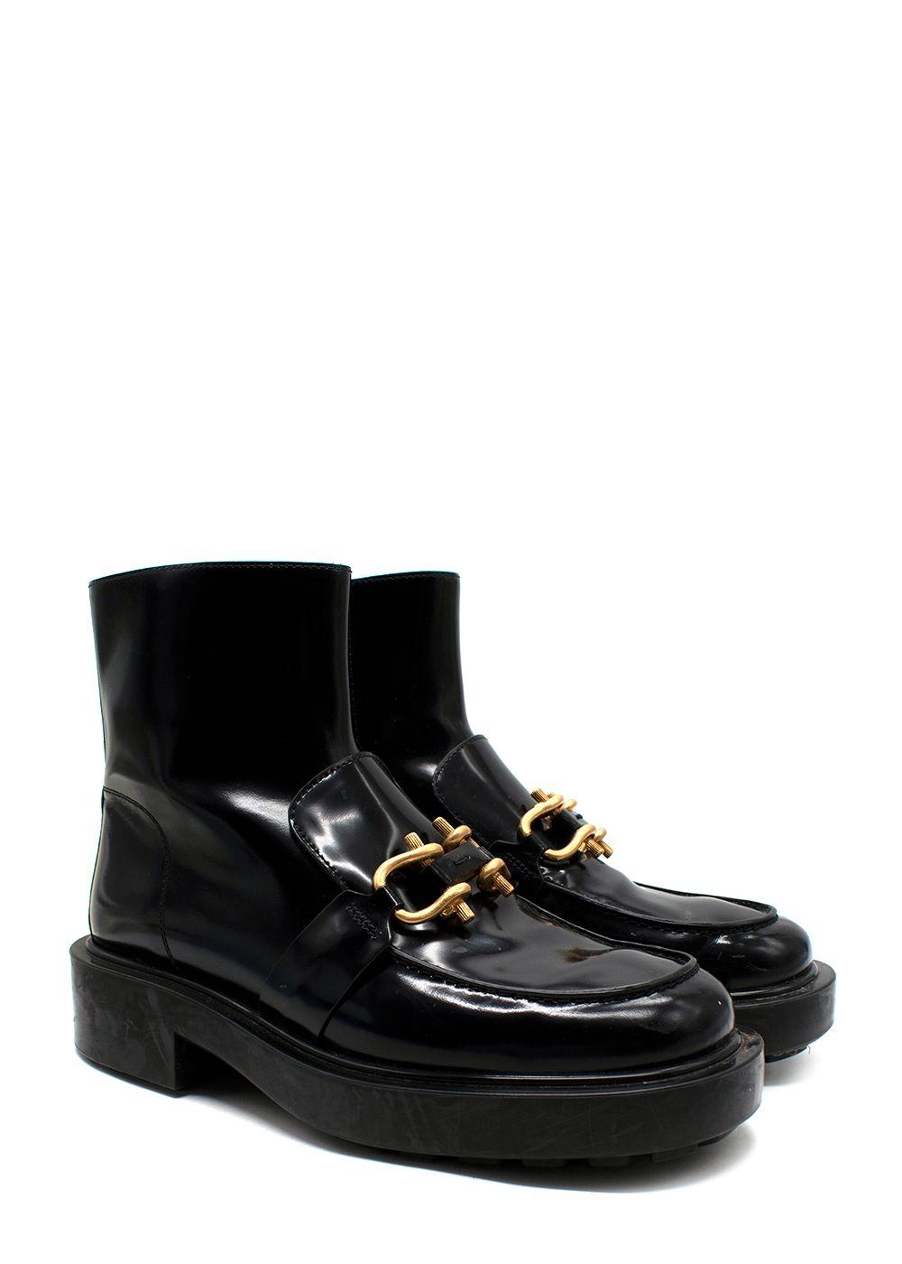 Bottega Veneta Black Monsieur Horsebit Ankle Boots