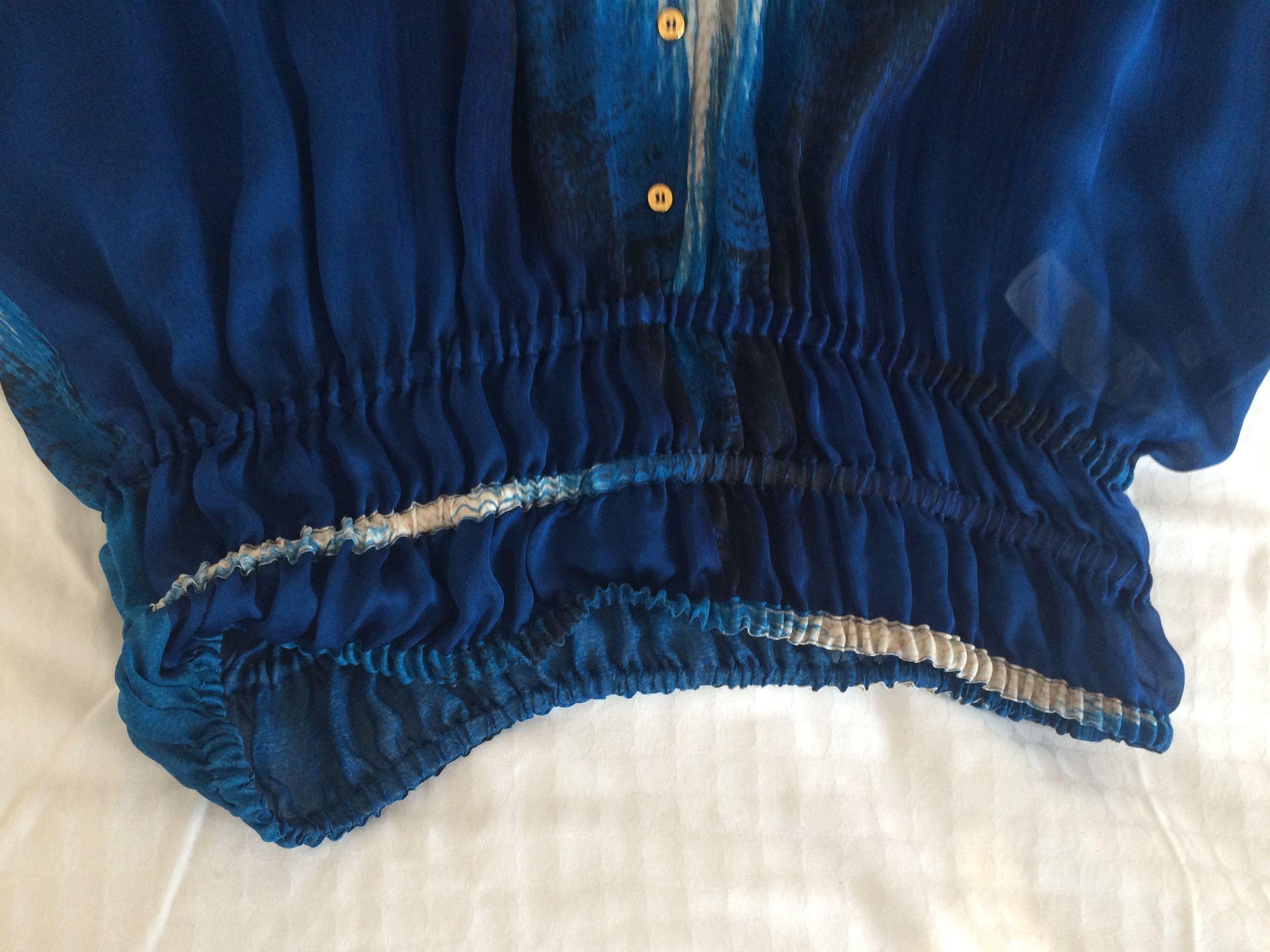 Roberto Cavalli Pure Silk Tie Dye Top