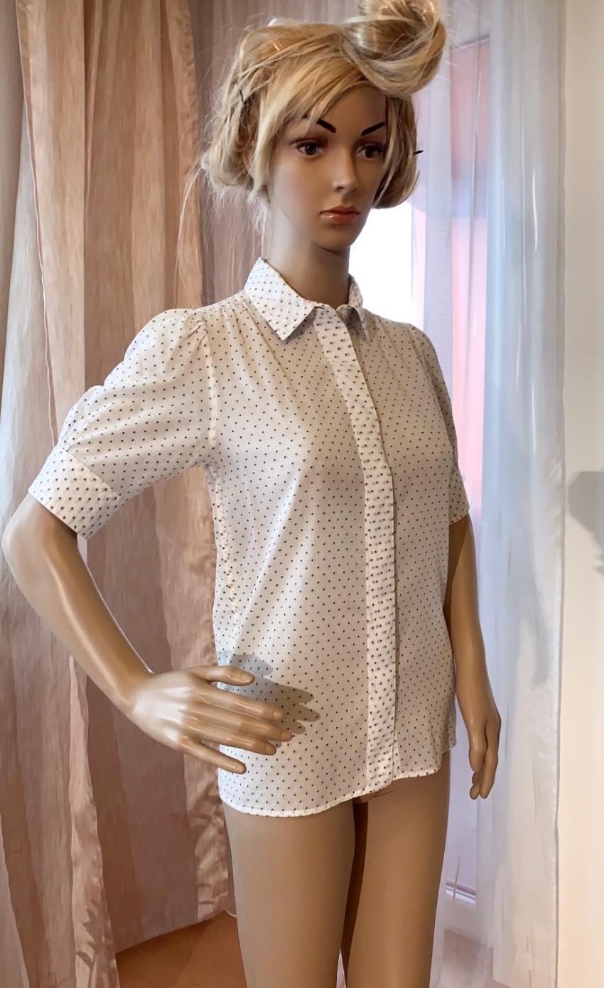 MIH Jeans Dotted White Blouse
