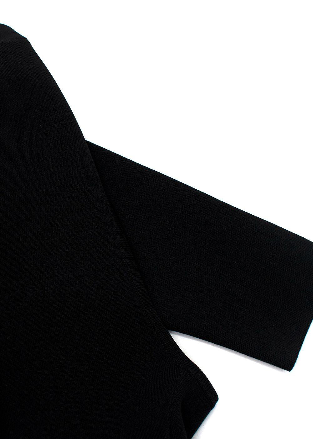 Carolina Herrera Black Peplum Skirt Suit