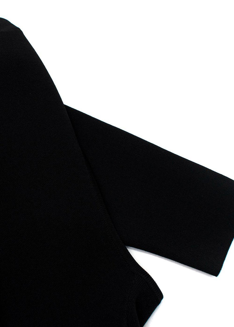 Carolina Herrera Black Peplum Skirt Suit