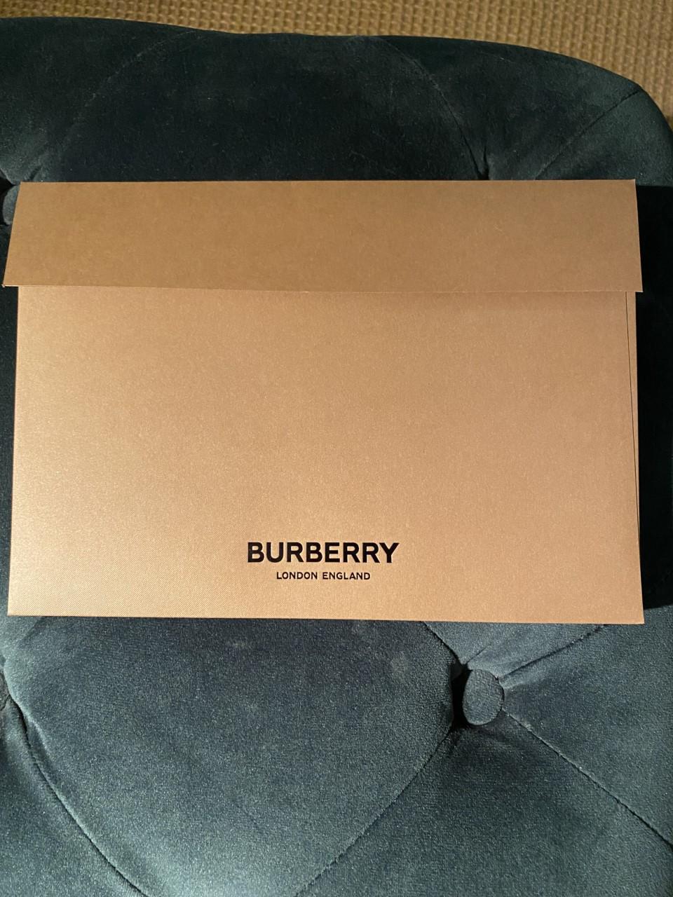 Burberry Black Cotton Gabardine Car Coat