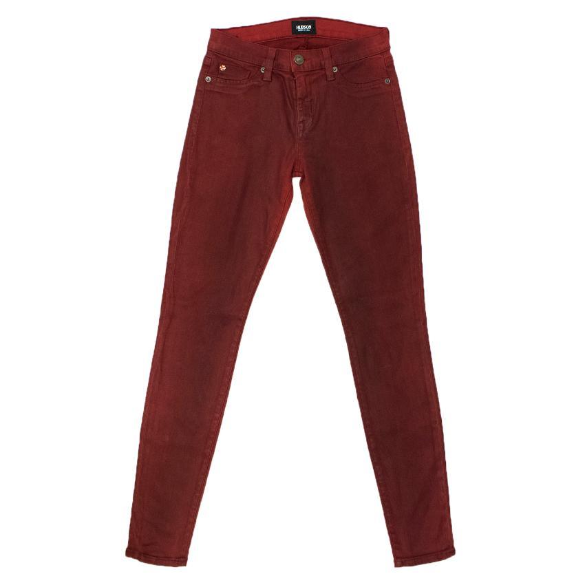 Hudson Red Coated Jeans