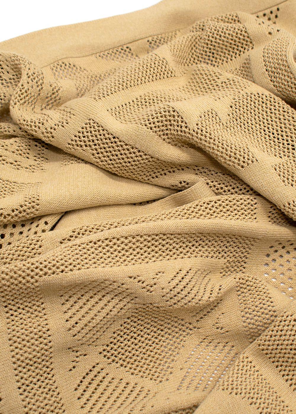 Nanushka Ochre Knit Wrap Sarong