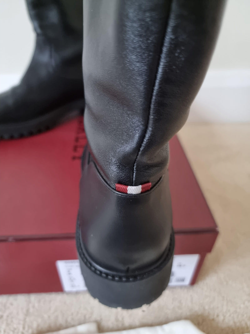Bally Black Leather Daska Boots