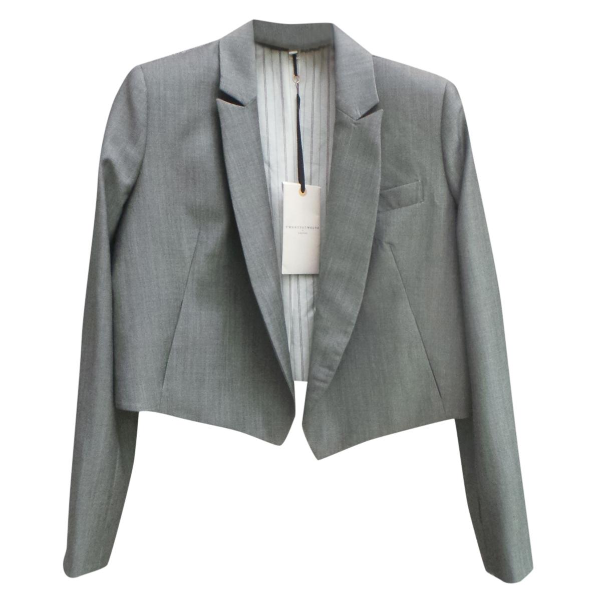 Twenty8Twelve grey cropped blazer