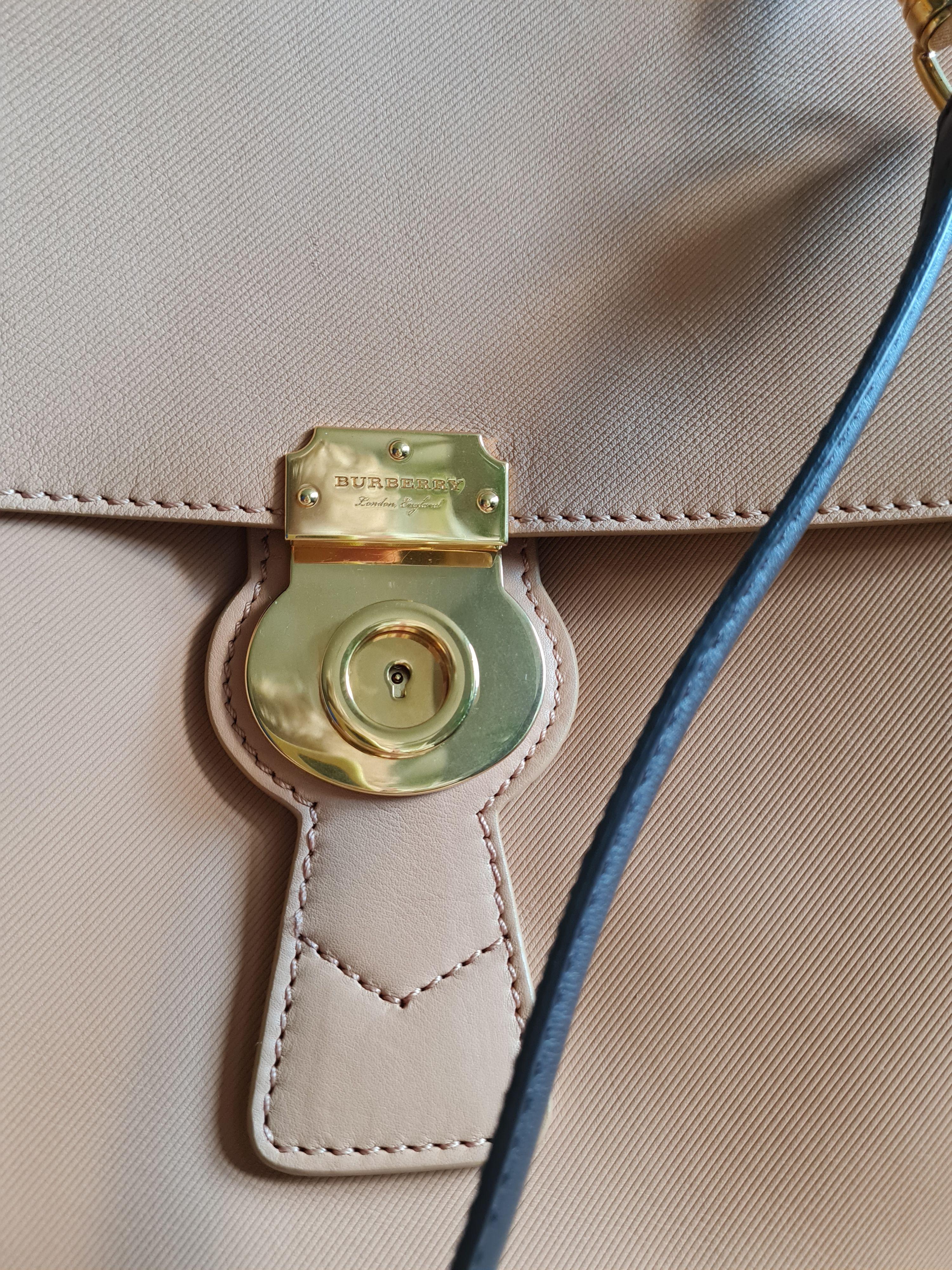 Burberry Caramel Large DK88 Top Handle Bag