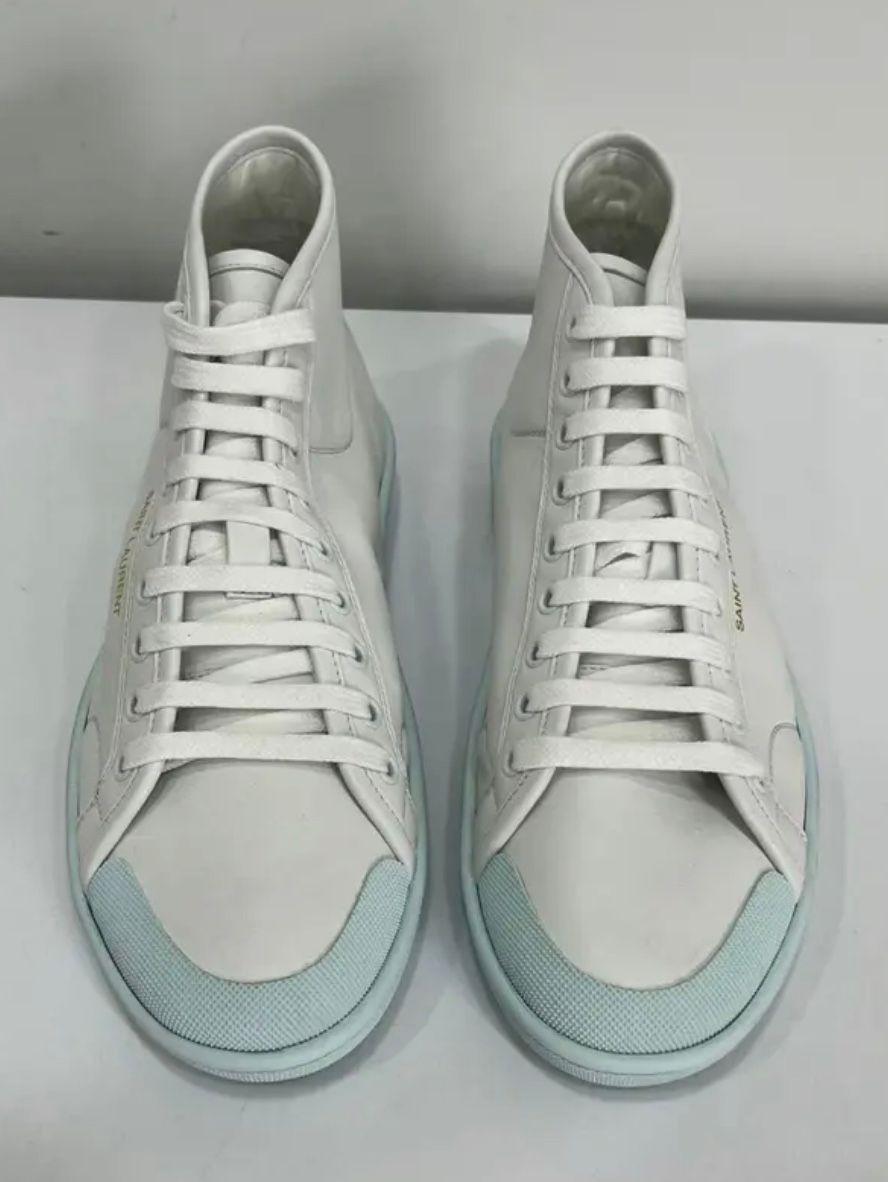 Saint Laurent White Donna High Top Sneakers