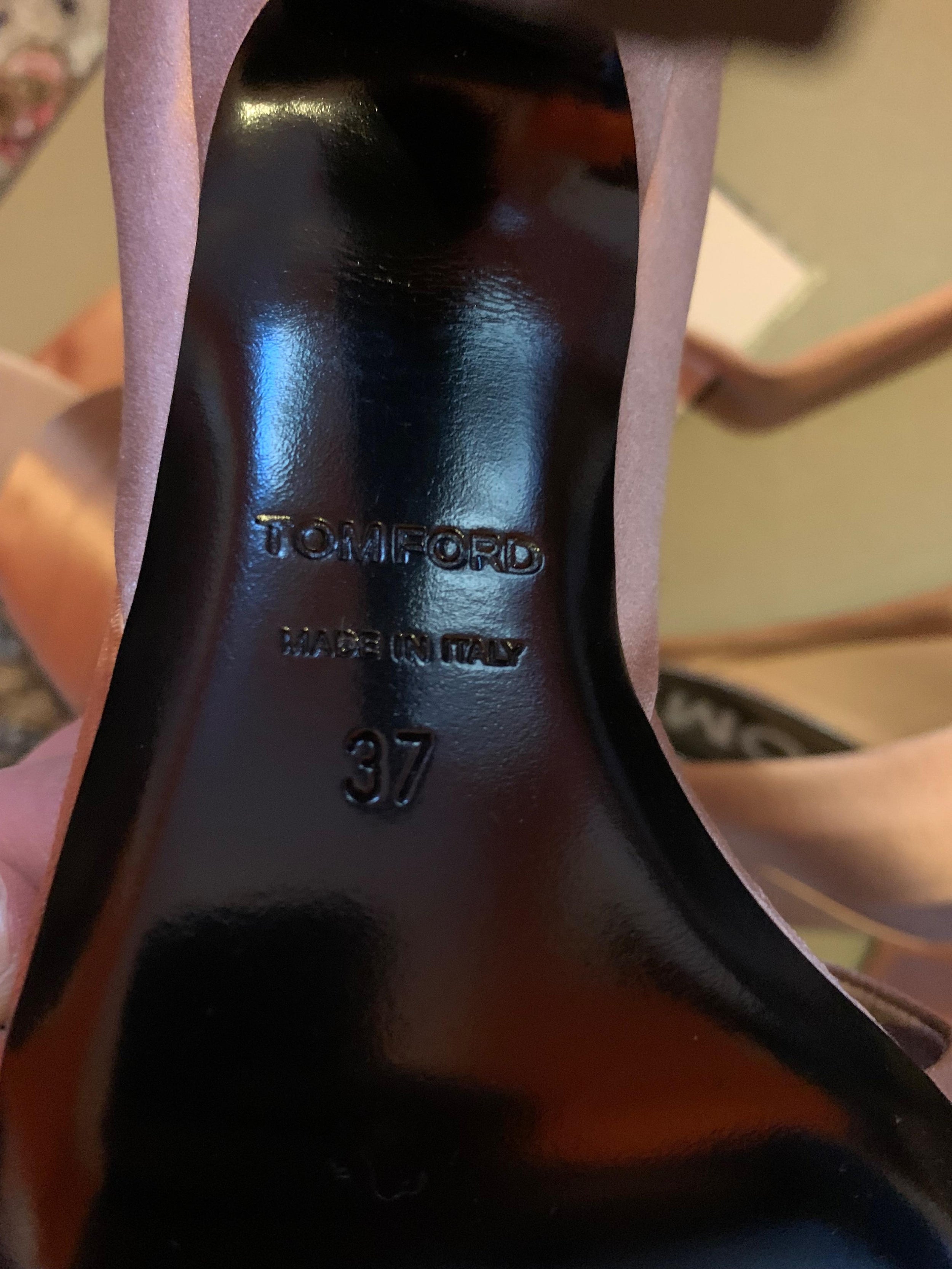 Tom Ford Pink Silk Blush Heels