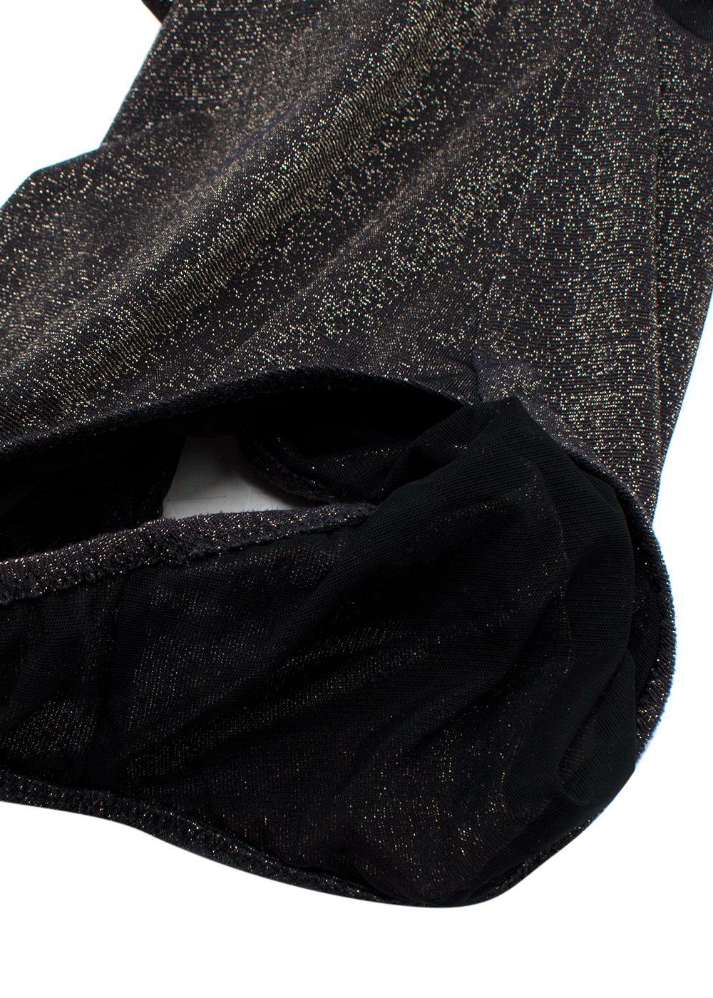 My Beachy Side One Shoulder Black Shimmer Swimsuit