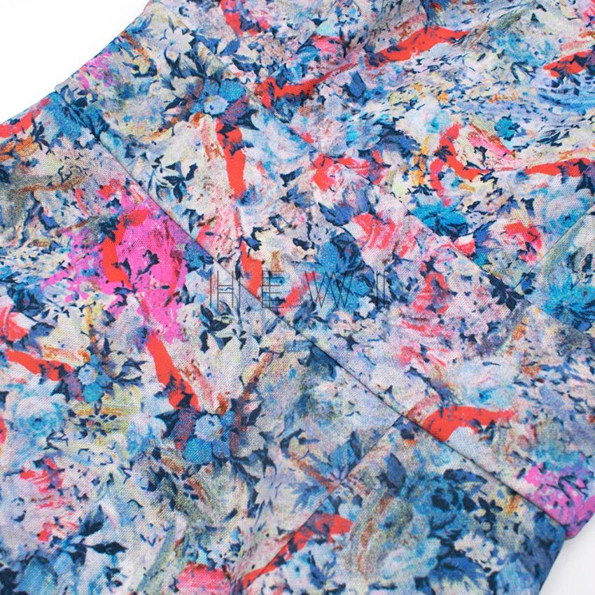 Erdem Floral Print Cut Out Midi Dress