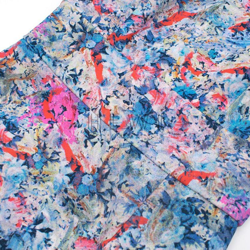 Erdem Floral Print Cut Out Midi Dress