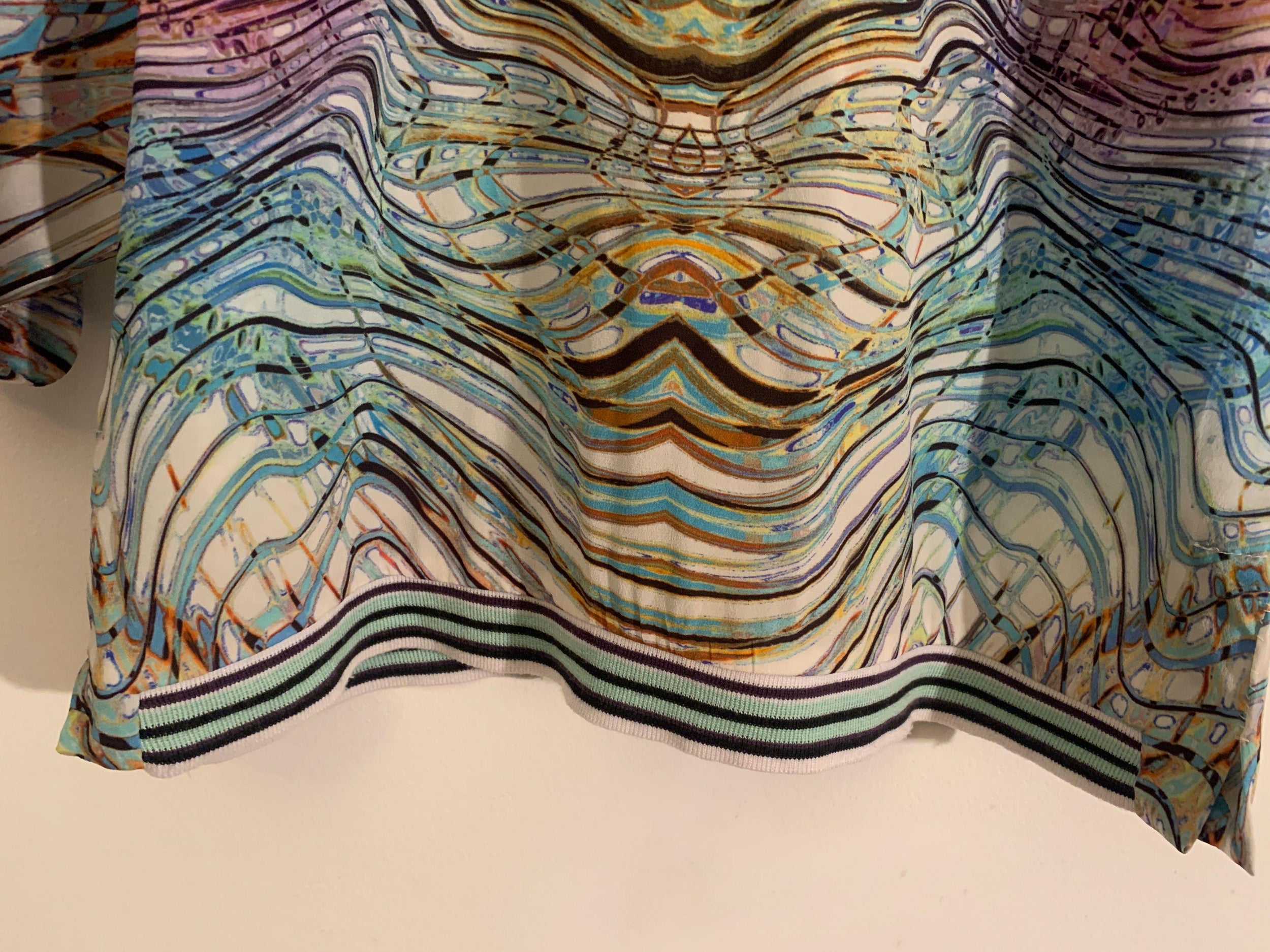 Byblos Printed Silk Boho Top