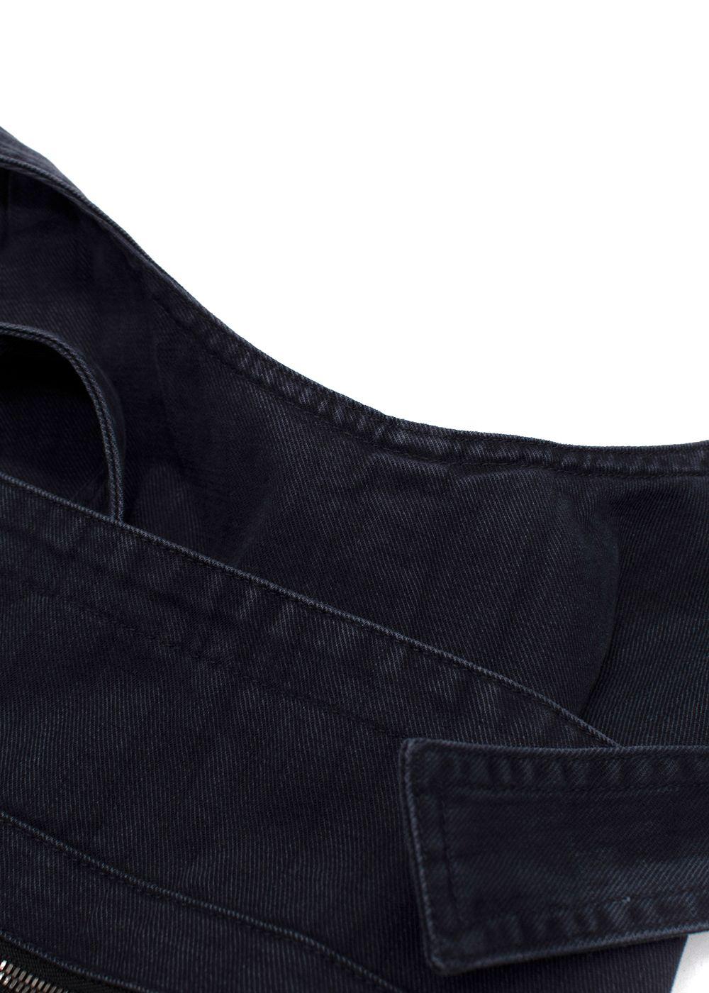 MHL Black Denim Canvas Dungarees