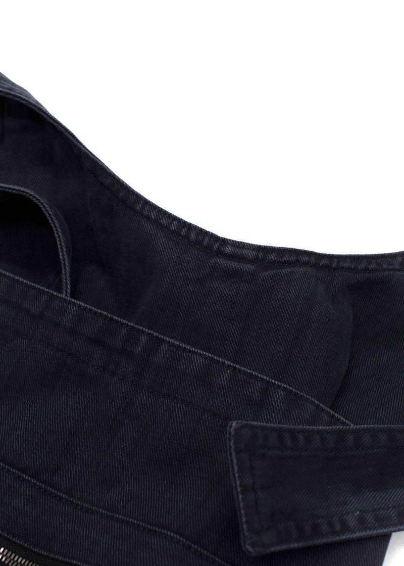 MHL Black Denim Canvas Dungarees