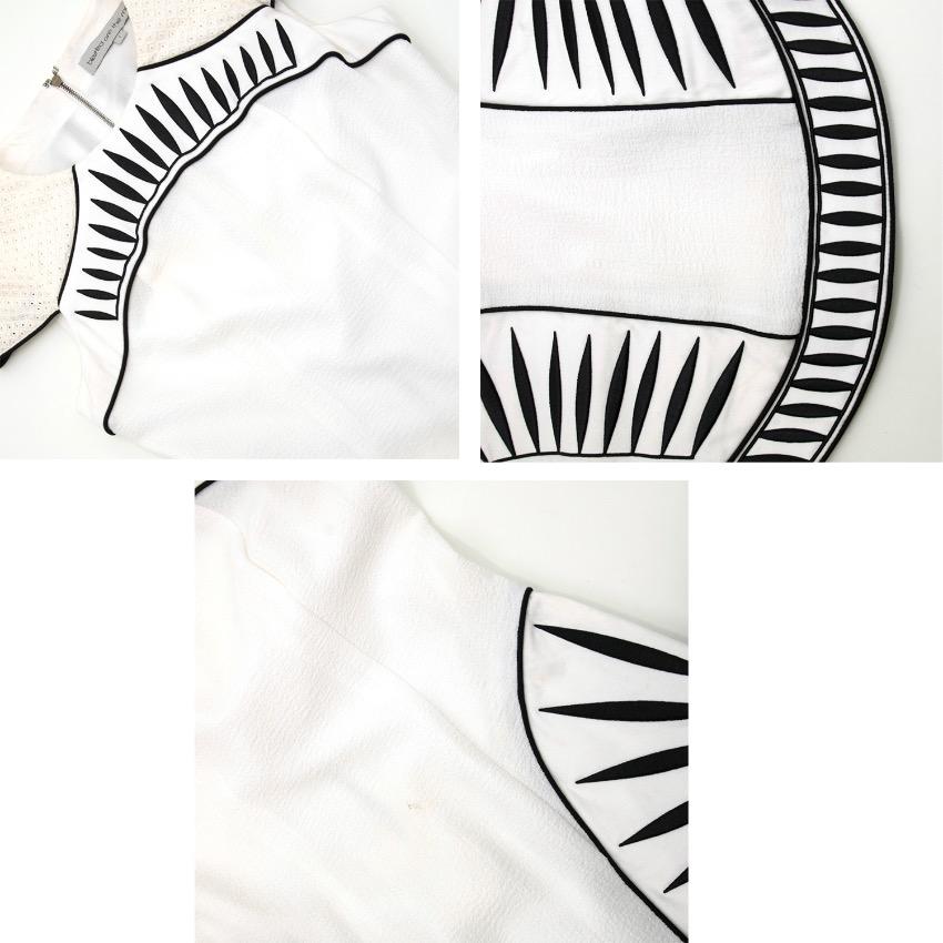 Bless'ed Are The Meek White Cap Sleeved Dress