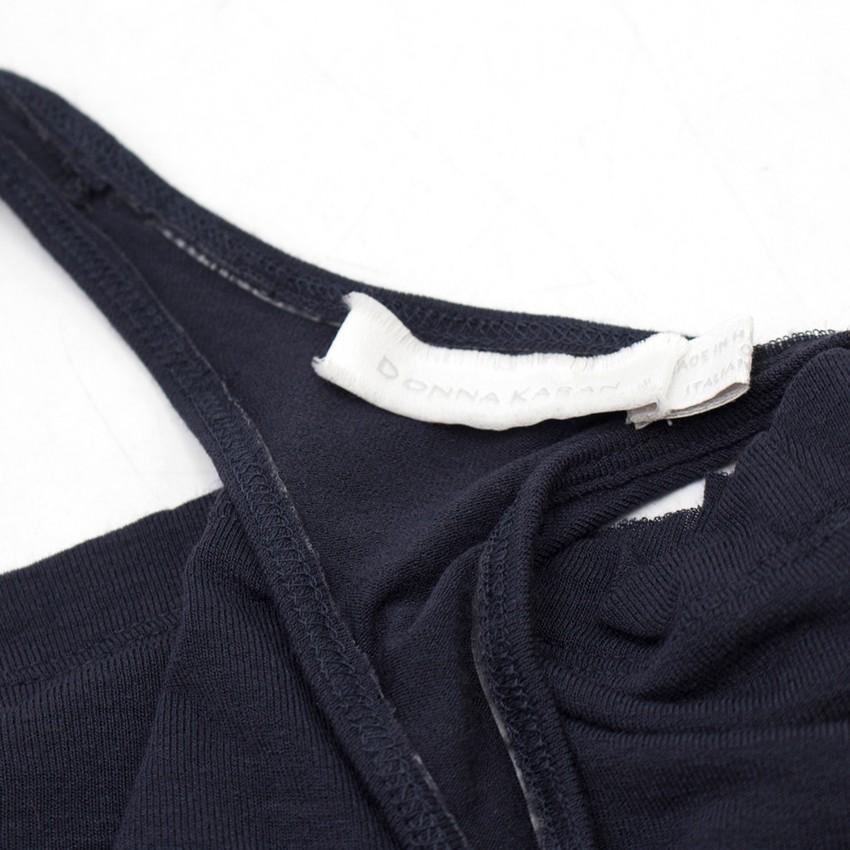 Donna Karen Navy Double Vest Top